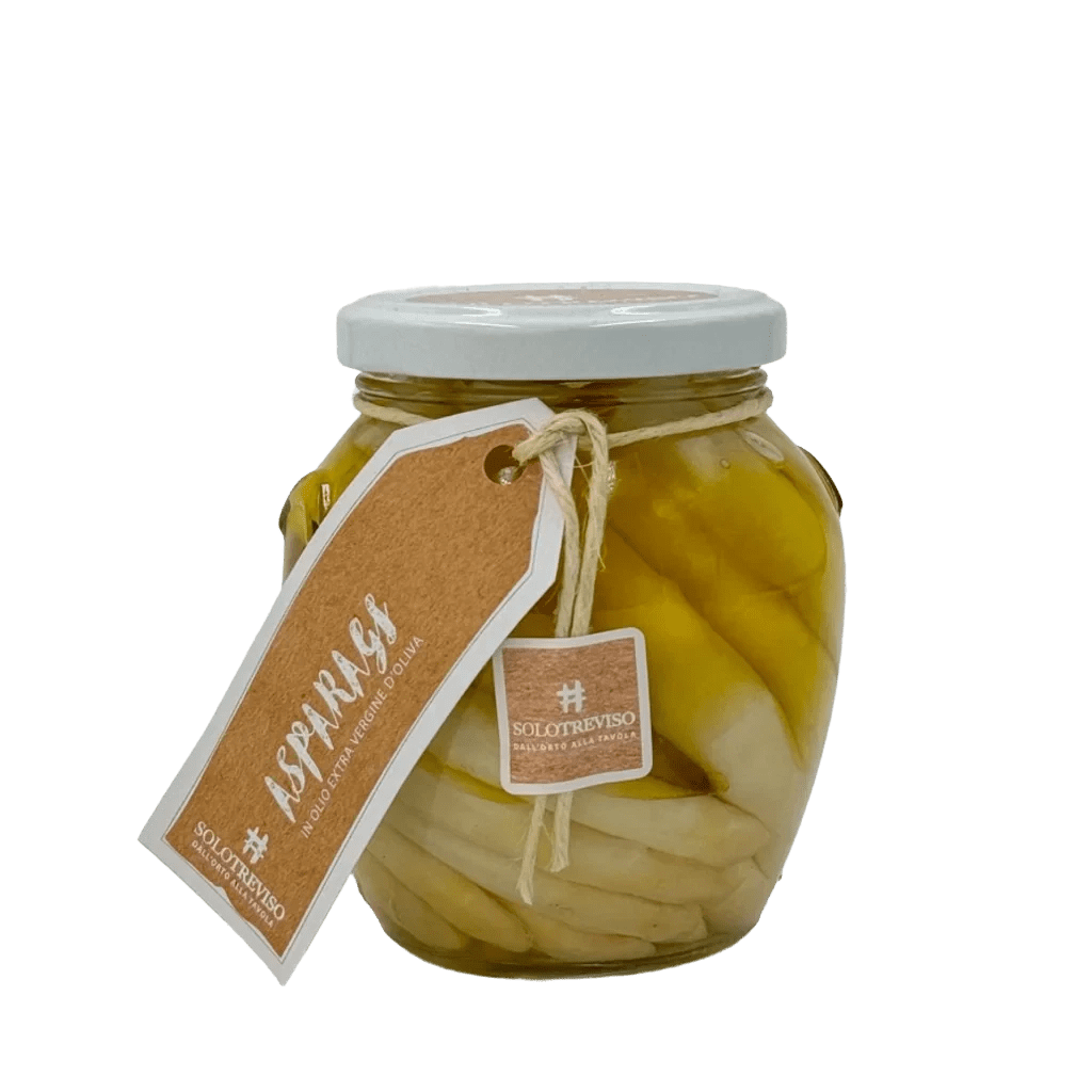 Asparagi bianchi in olio extra vergine di oliva  -  SoloTreviso - vaigustando