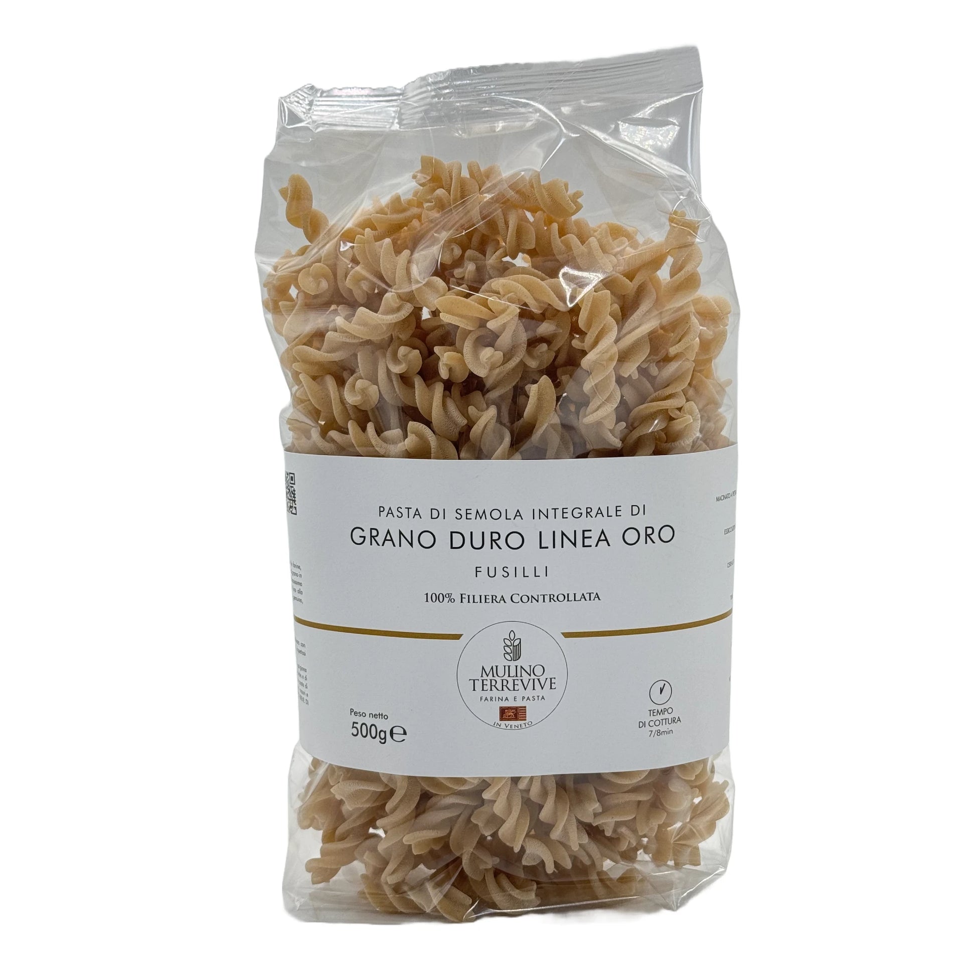 Pasta Integrale Grano Duro Linea Oro Fusilli 500g BIO - Mulino Terrevive - vaigustando