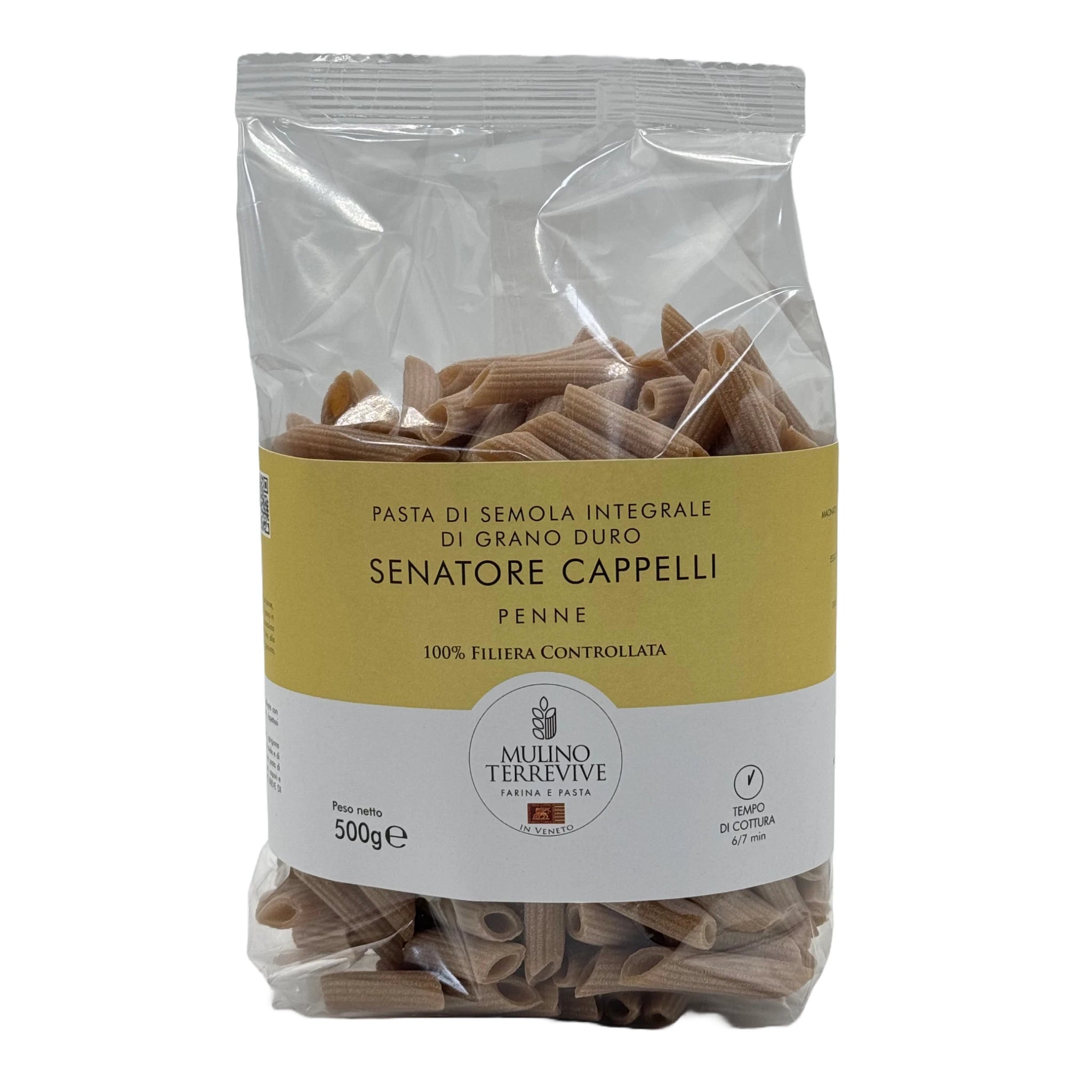 Specialità Integrale Senatore Cappelli Penne 500g  -  Mulino Terrevive - vaigustando