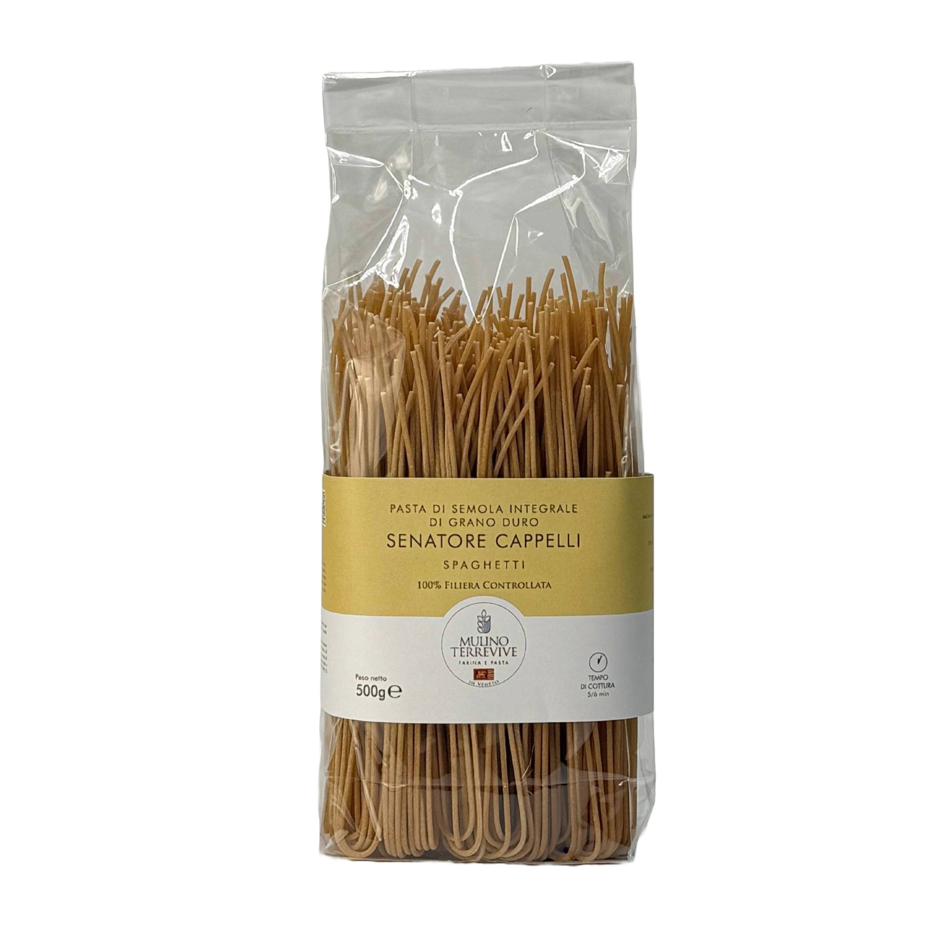 Specialità Integrale Senatore Cappelli Spaghetti 500g - Mulino Terrevive - vaigustando