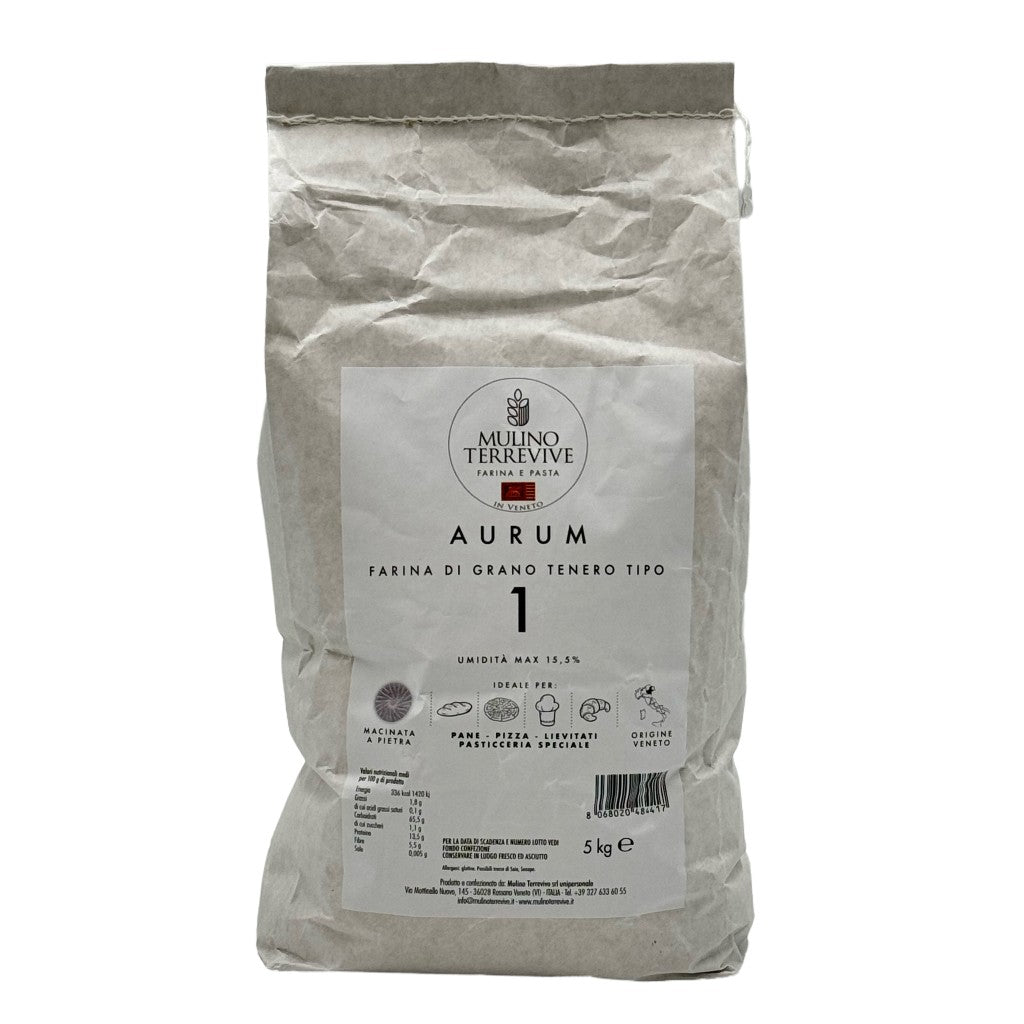 Aurum Farina di Grano tenero tipo 1  -  Mulino Terrevive - vaigustando