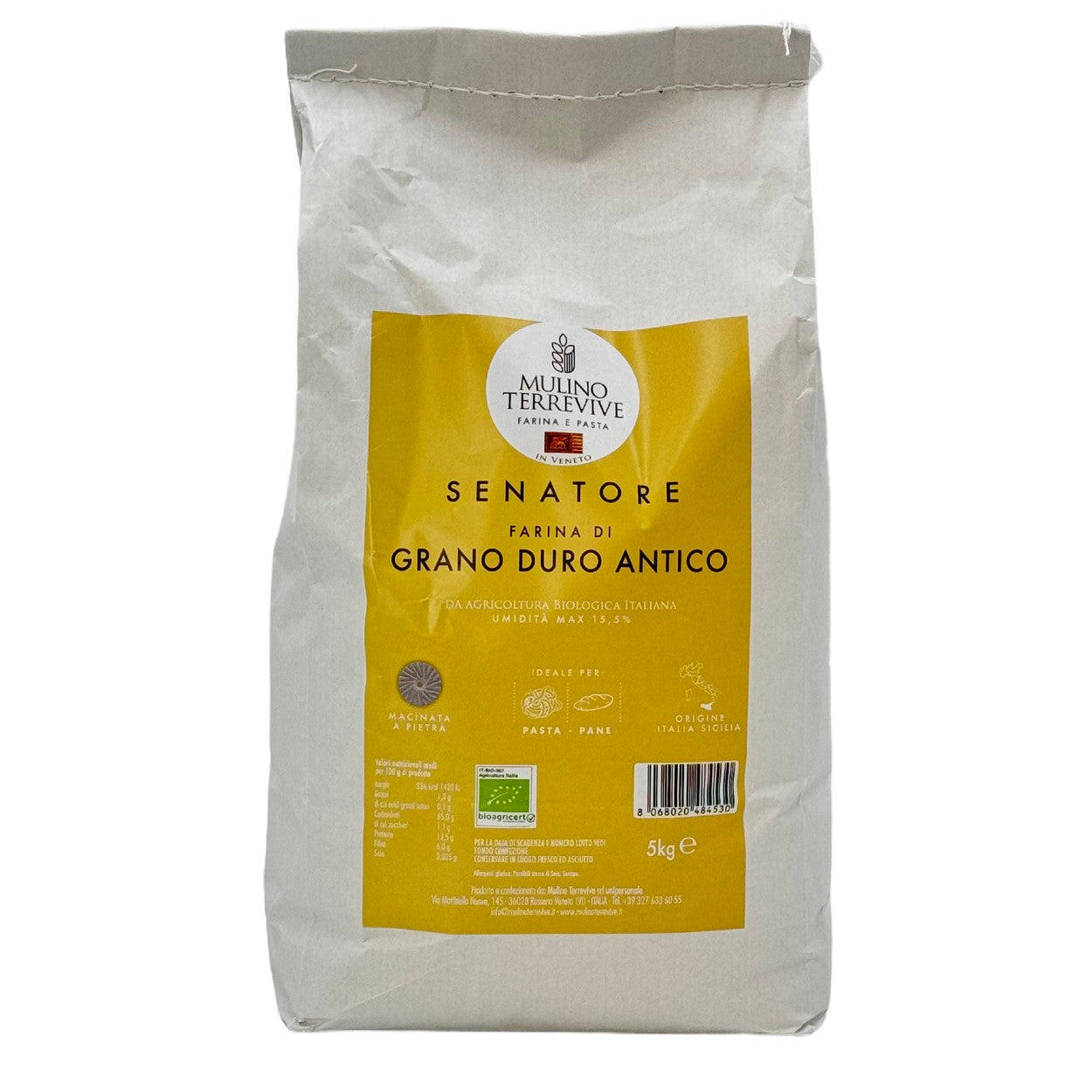 Senatore Farina di grano duro antico  -  Mulino Terrevive - vaigustando