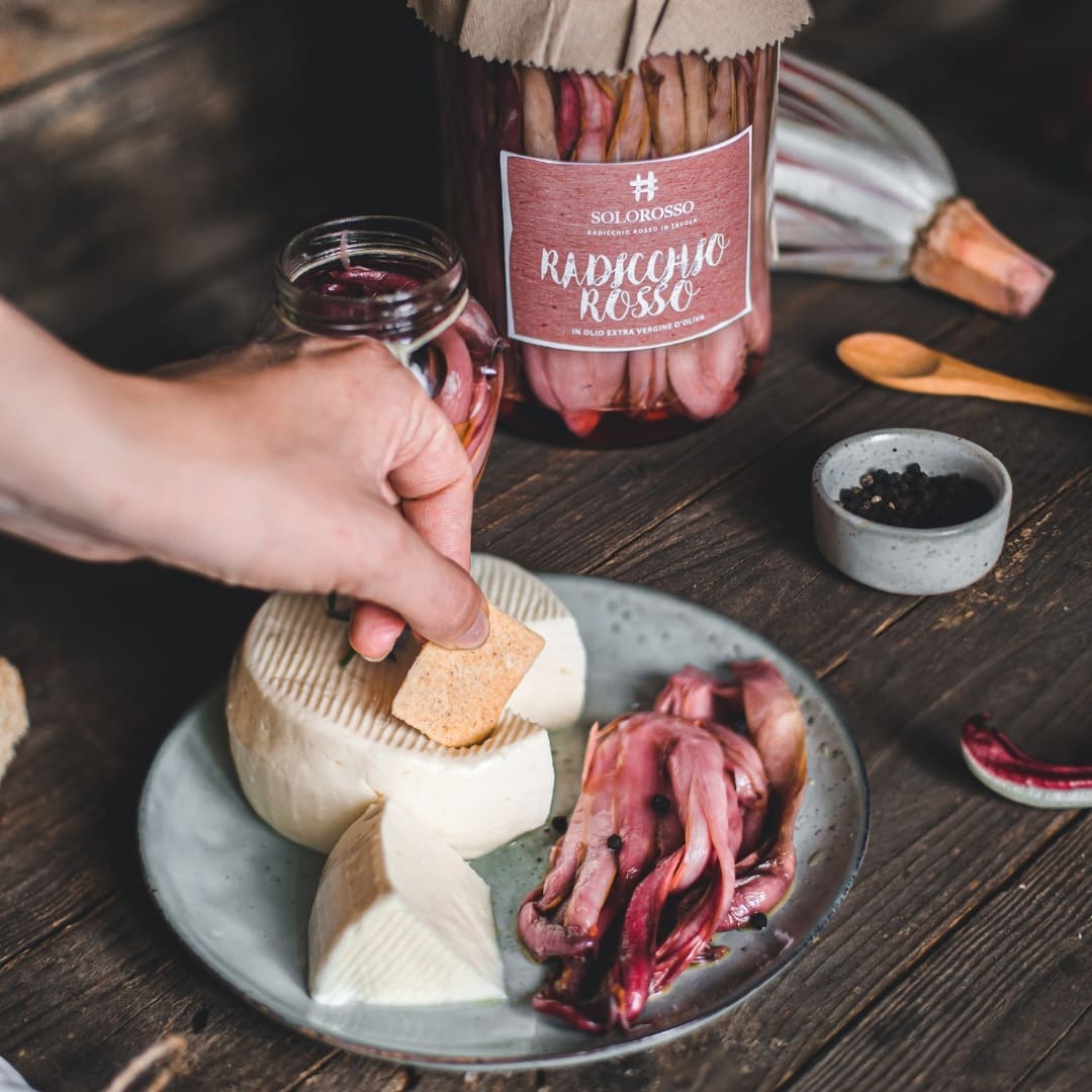 Radicchio rosso  in olio extra vergine di oliva  -  SoloTreviso - vaigustando