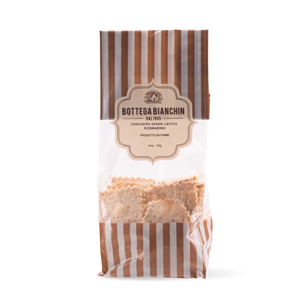 Selezione 5 crackers assortiti senza lievito in confezioni da 150g  -  Bottega Bianchin - vaigustando