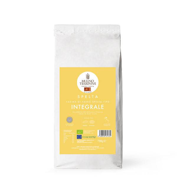 Spelta Farina di Farro tipo Integrale 750g  -  Mulino Terrevive - vaigustando
