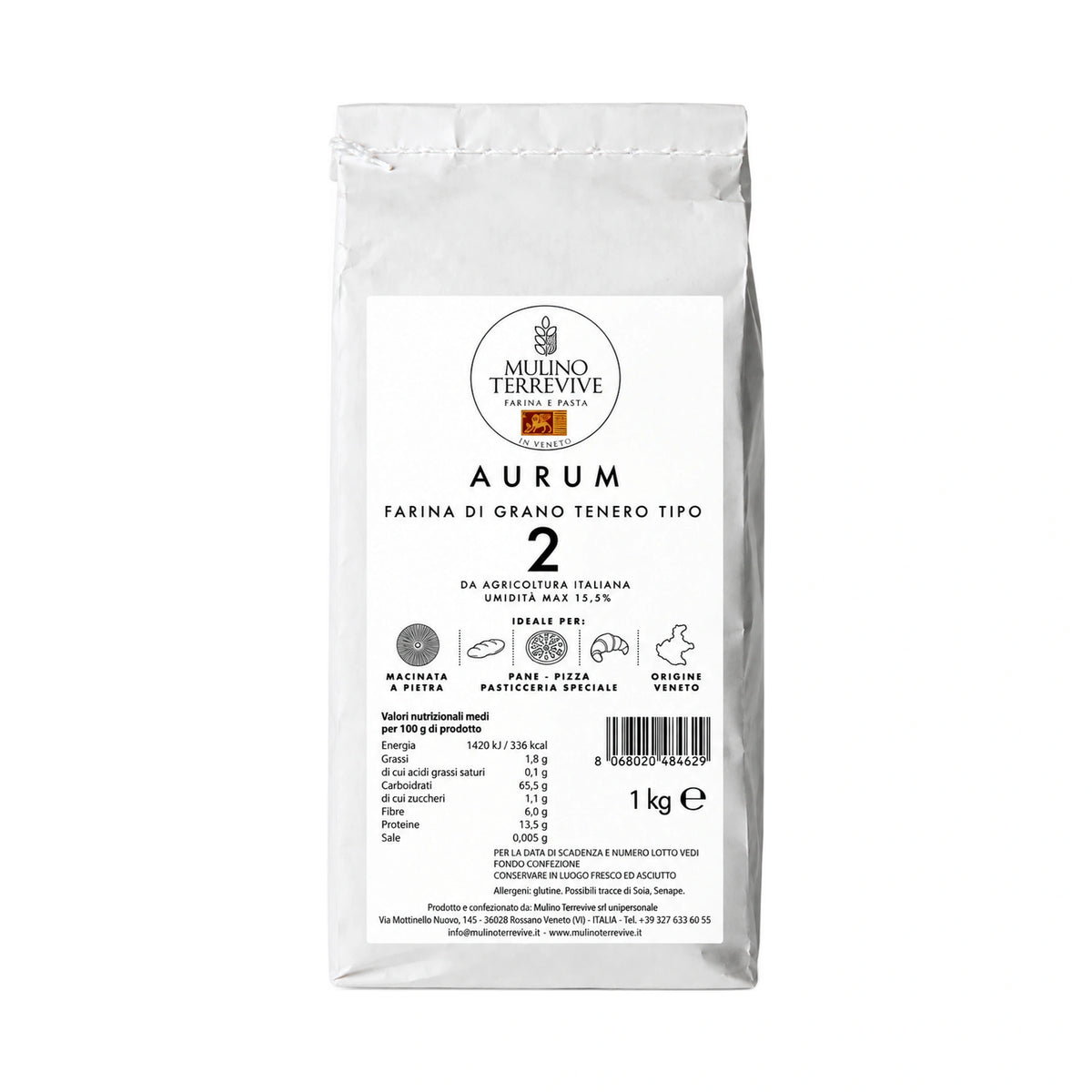 Farina Aurum 2 grano tenero-Mulino Terrevive-Vaigustando