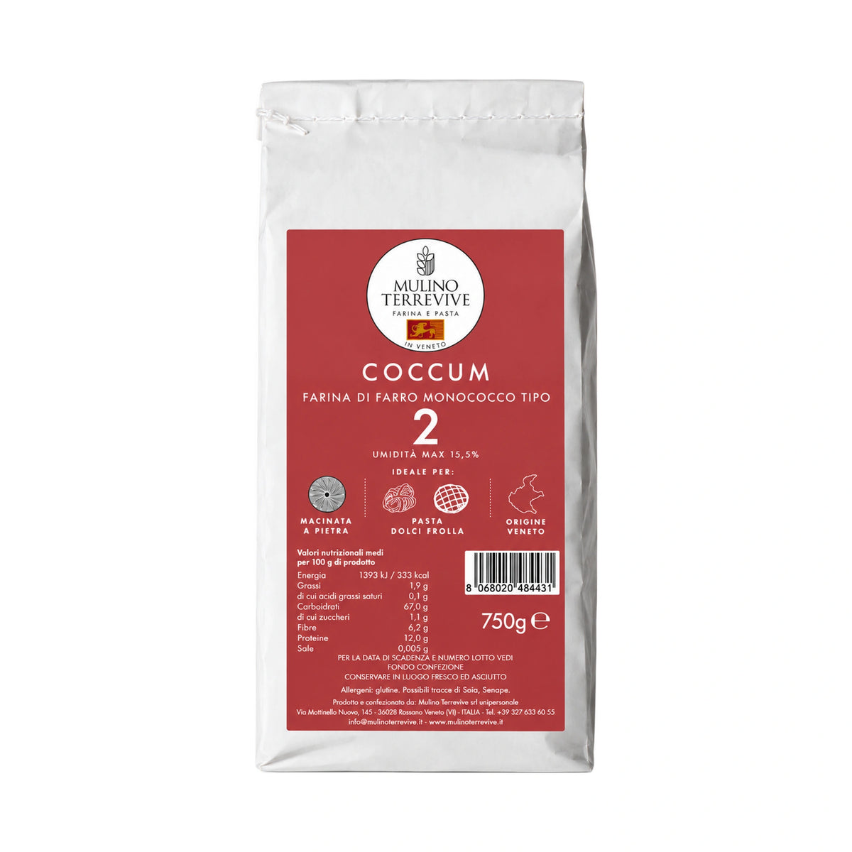 Coccum Farina di Farro Monococco Tipo 2-Mulino Terrevive-Vaigustando