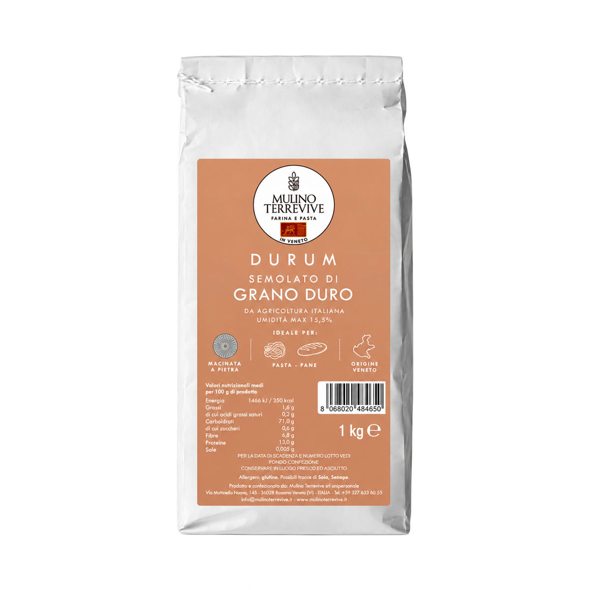 Durum Semolato di grano duro-Mulino Terrevive-Vaigustando