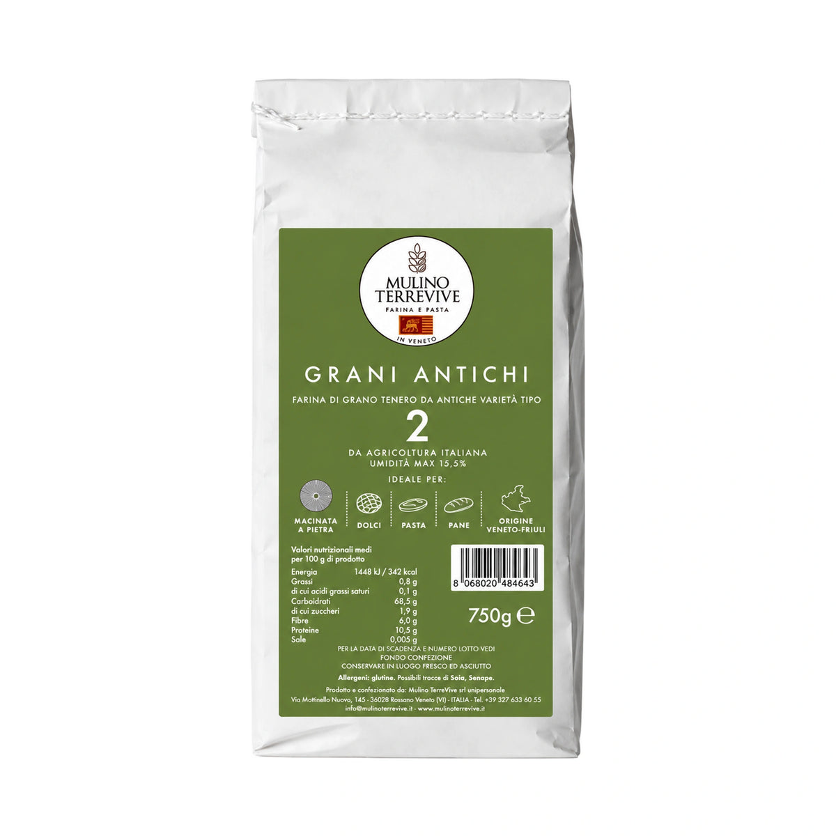 Farina Grani Antichi Tipo 2-Mulino Terrevive-Vaigustando