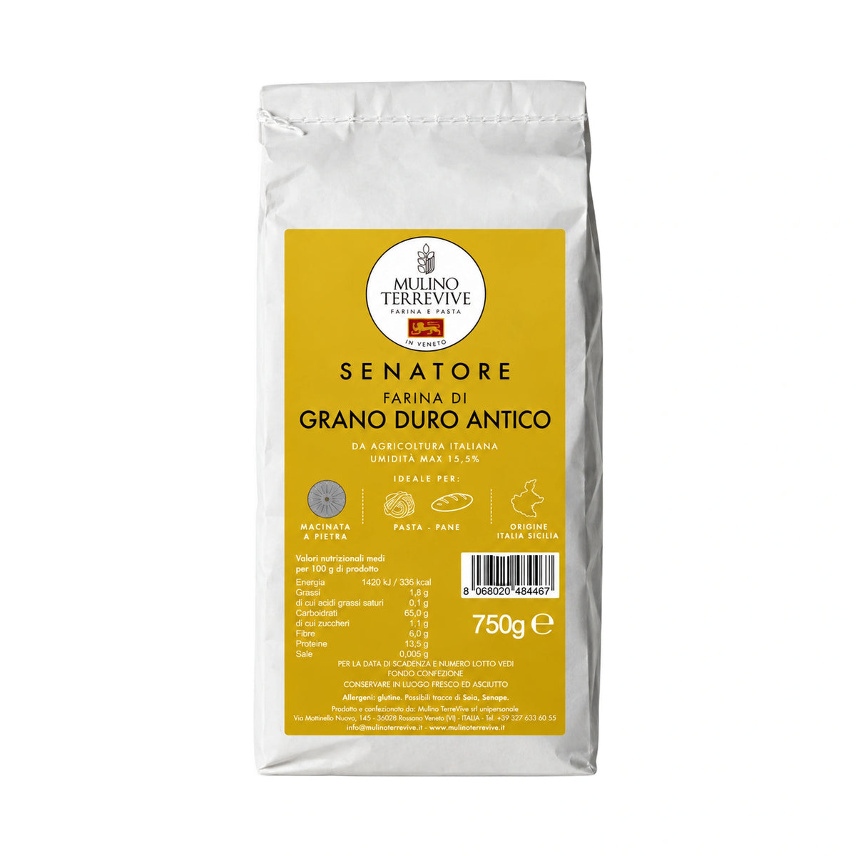 Senatore farina di grano duro antico-Mulino Terrevive-Vaigustando