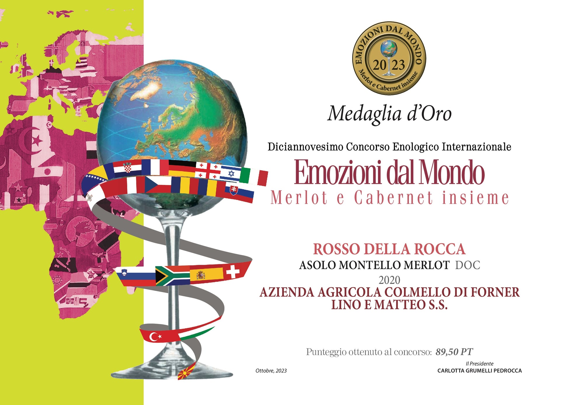 Asolo Montello Rosso della Rocca Merlot DOC annata 2020  -  Pat del Colmel - vaigustando