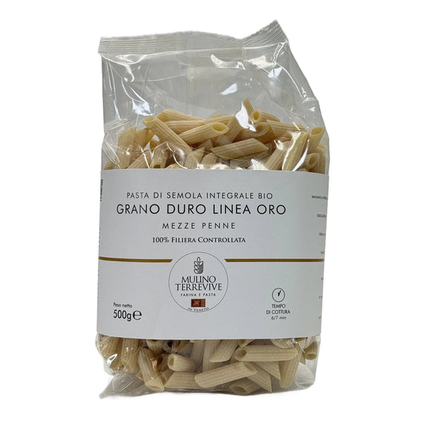 Pasta Integrale Grano Duro Linea Oro  Mezze Penne 500g - BIO