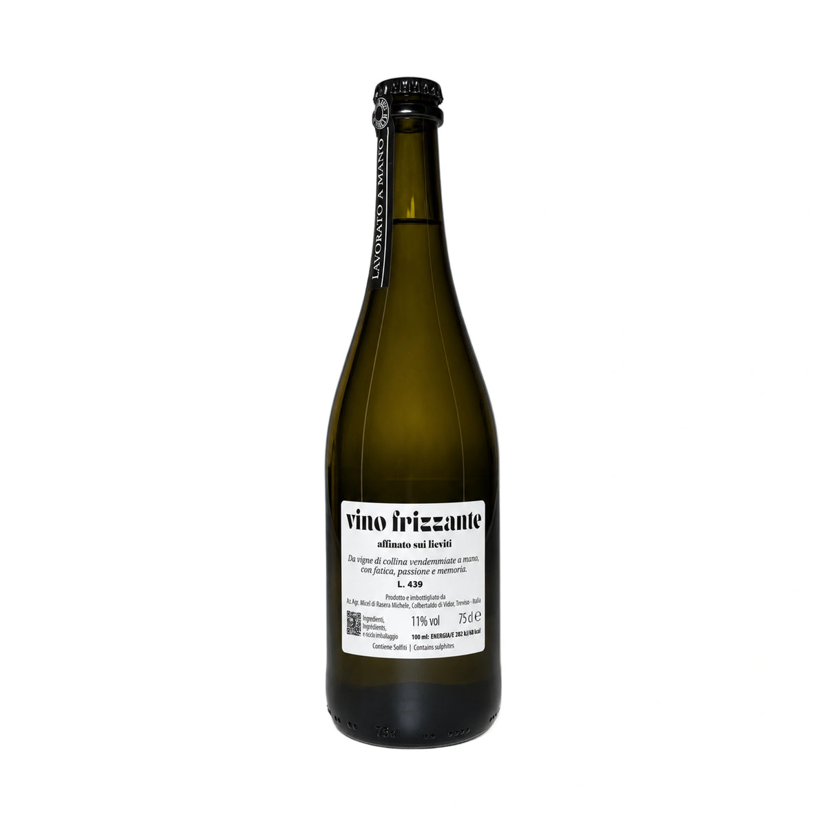 Vino frizzante-affinato sui lieviti (retro etichetta)-Vini Micèl-Vaigustando