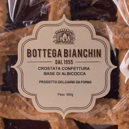Crostata con confettura a base di Albicocca 550g  -  Bottega Bianchin - vaigustando