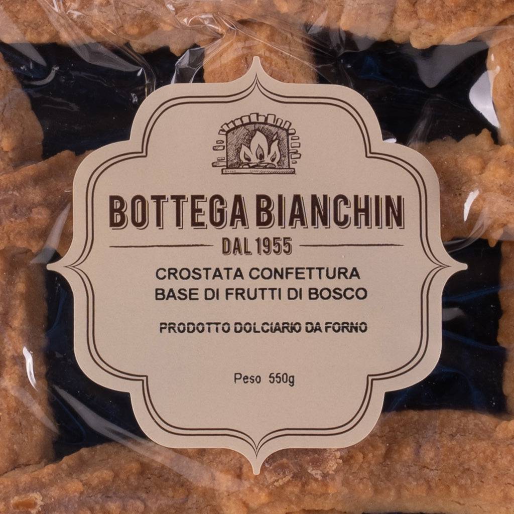 Crostata con confettura a base di Frutti di Bosco 550g  -  Bottega Bianchin - vaigustando