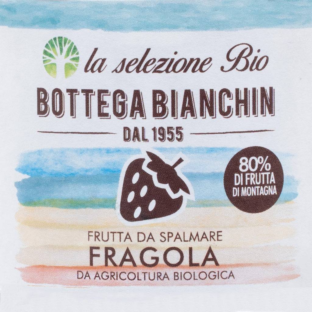 Confettura di Fragola da agricoltura Biologica 230g  -  Bottega Bianchin - vaigustando