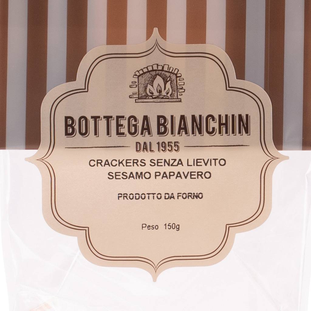 Crackers senza lievito con semi di Sesamo e Papavero 150g  -  Bottega Bianchin - vaigustando