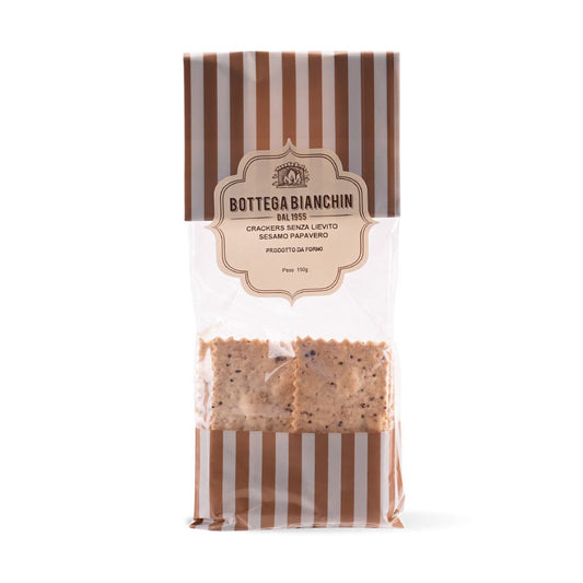 Crackers senza lievito con semi di Sesamo e Papavero 150g - vaigustando