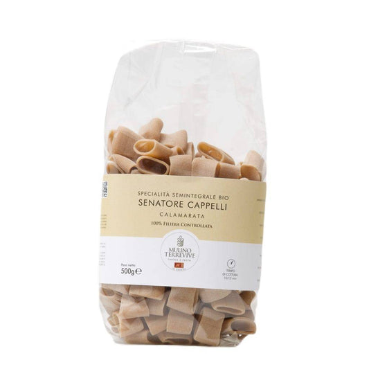 Specialità Semintegrale BIO Senatore Cappelli Calamarata 500g - vaigustando