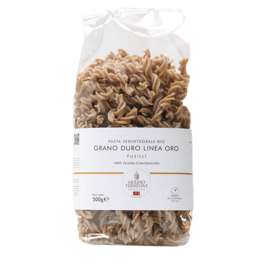 Pasta Semintegrale BIO Grano Duro Linea Oro  Fusilli 500g - vaigustando