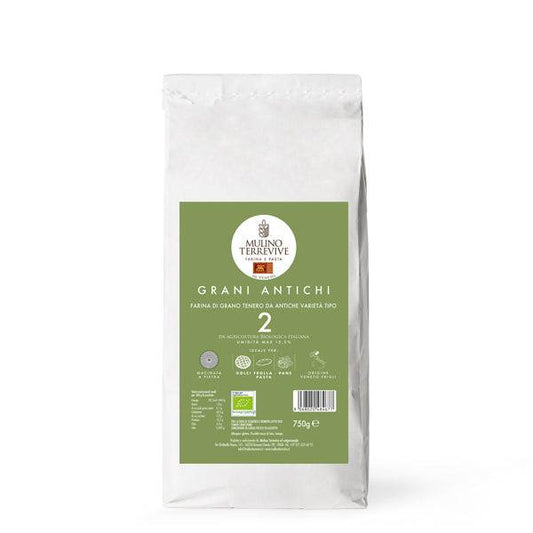 Grani Antichi Farina di Grano tenero da antiche varietà tipo 2 BIO 750g - vaigustando
