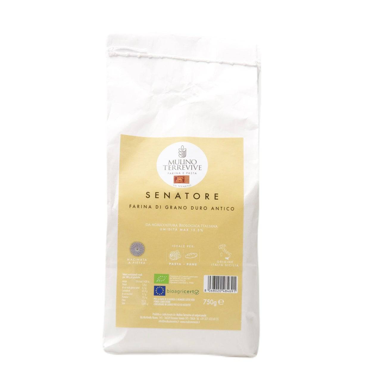 Senatore Farina di grano duro antico  750g  -  Mulino Terrevive - vaigustando